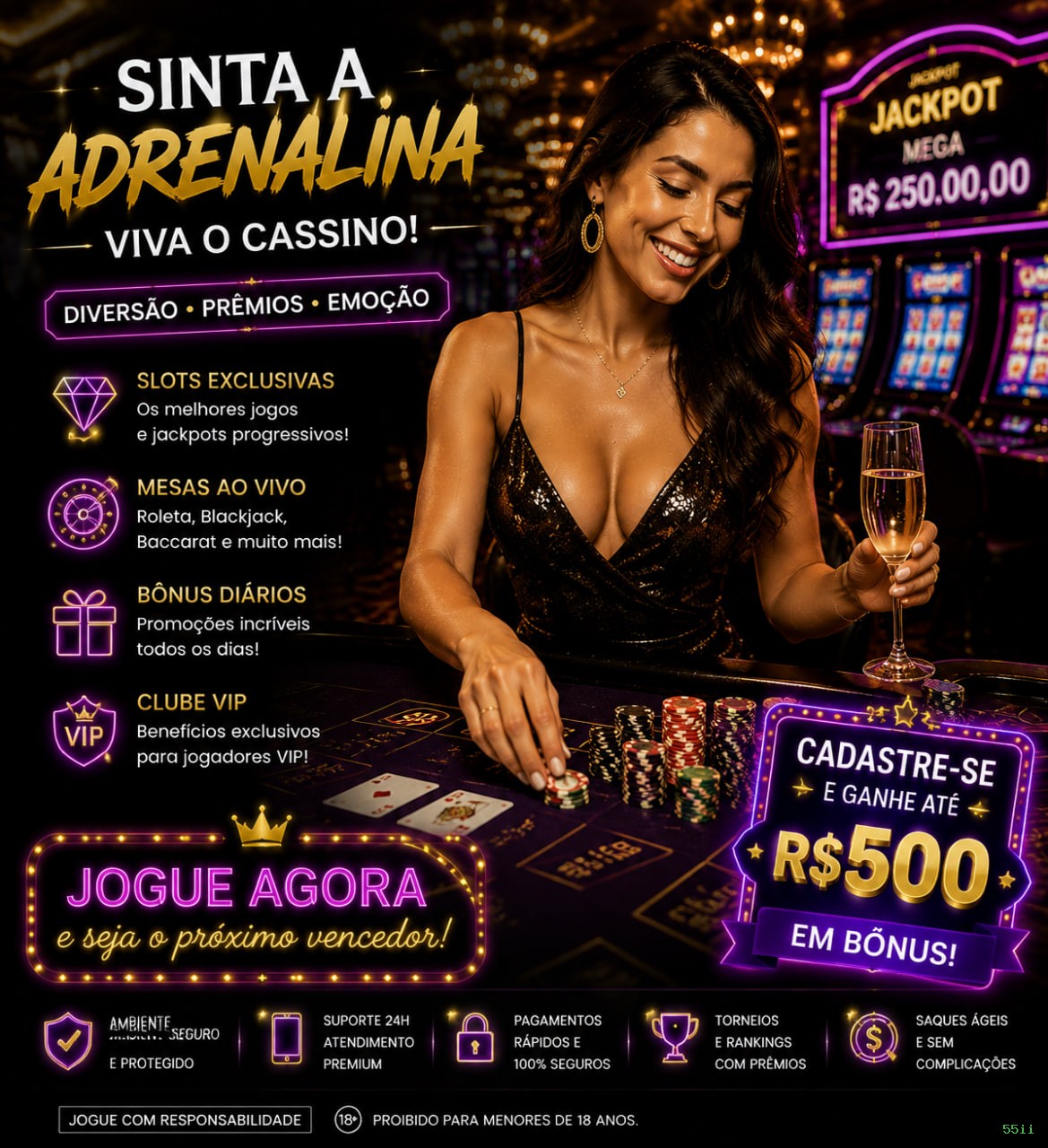 Siga a 55ii no Facebook